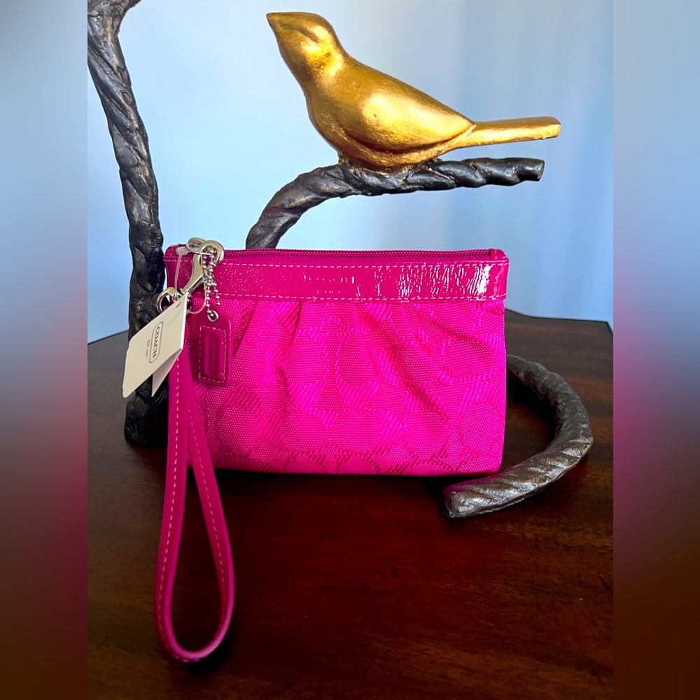 Coach Fuchsia Wristlet
